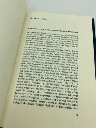 THE INVESTIGATION OF NAZI CRIMES 1945-1978
