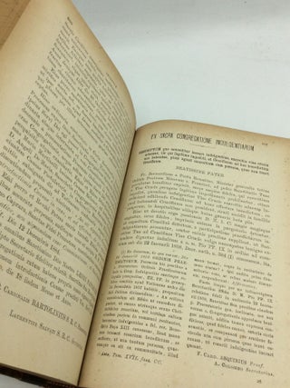 ACTA SANCTAE SEDIS In Compendium Opportune Redacta et Illustrata Volumen XVII
