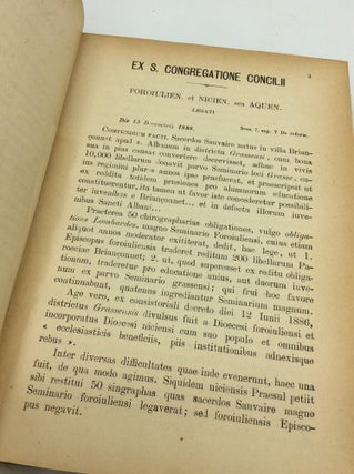 ACTA SANCTAE SEDIS In Compendium Opportune Redacta et Illustrata Volumen XXII