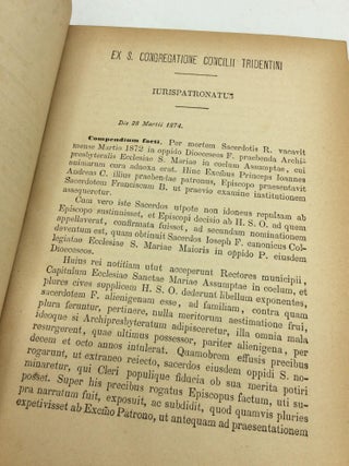 ACTA SANCTAE SEDIS IN COMPENDIUM OPPORTTUNE REDACTA ET ILLUSTRATA Volumen VIII (1882)