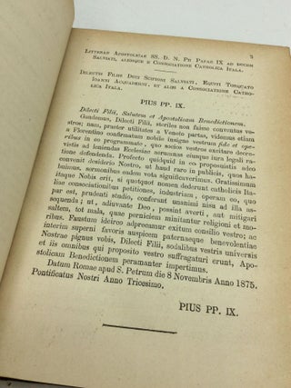 ACTA SANCTAE SEDIS IN COMPENDIUM OPPORTTUNE REDACTA ET ILLUSTRATA Volumen IX (1885)