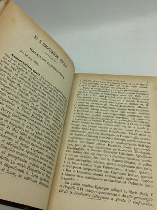 ACTA SANCTAE SEDIS IN COMPENDIUM OPPORTTUNE REDACTA ET ILLUSTRATA Volumen IX (1885)