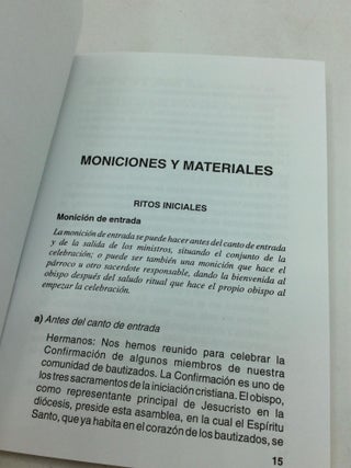 CELEBRAR LA CONFIRMACION