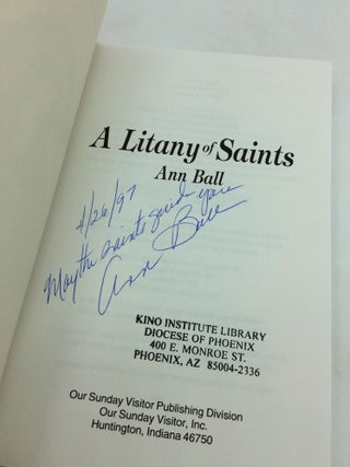 A LITANY OF SAINTS