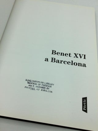 BENET XVI A BARCELONA