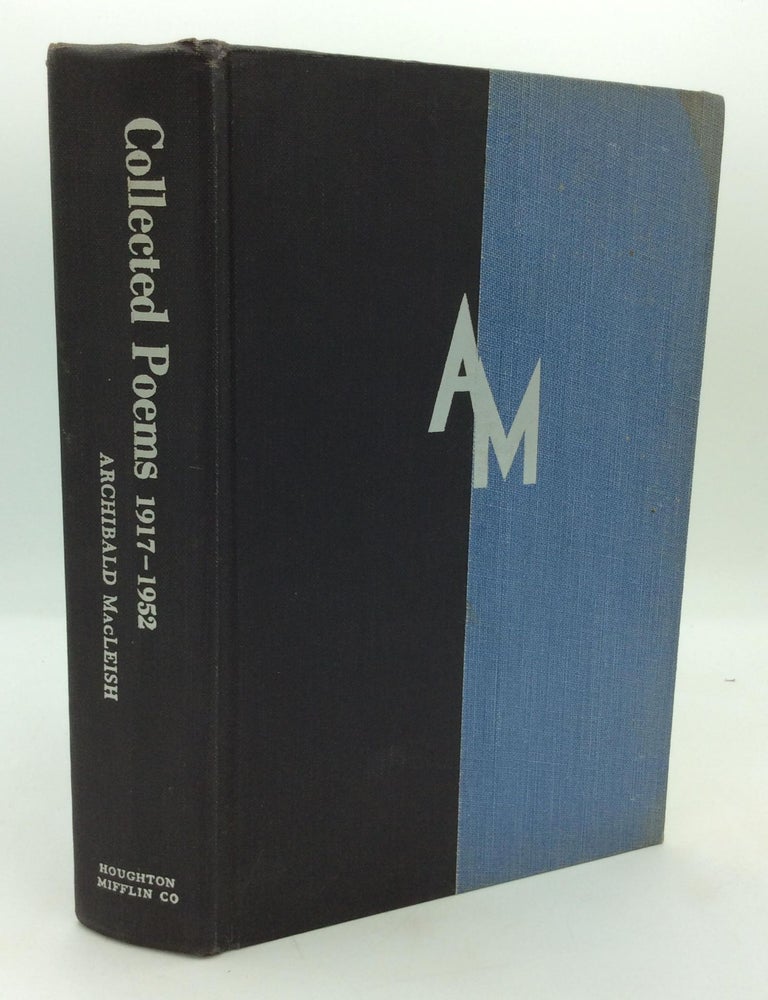 Item #213487 COLLECTED POEMS 1917-1952. Archibald MacLeish.