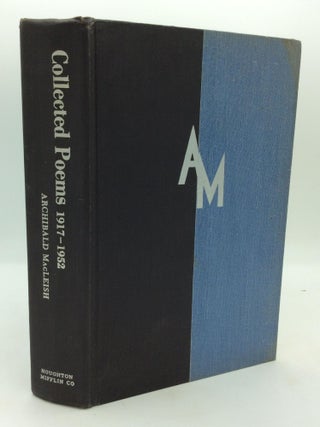 Item #213487 COLLECTED POEMS 1917-1952. Archibald MacLeish