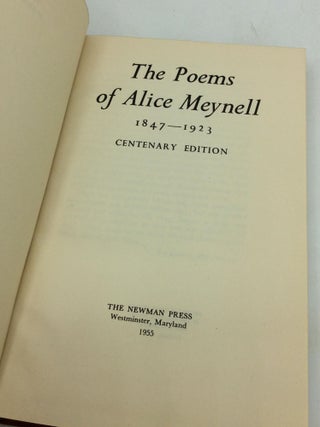 THE POEMS OF ALICE MEYNELL 1847-1923