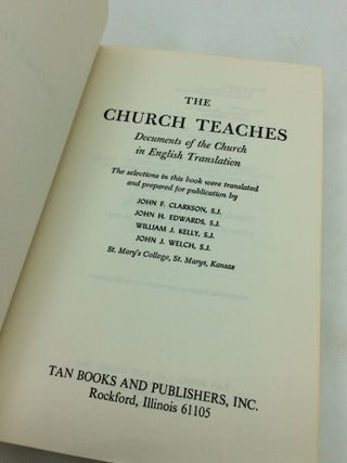THE CHURCH TEACHES: Documents of the Church in English Translation