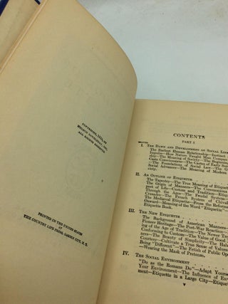 THE NEW BOOK OF ETIQUETTE