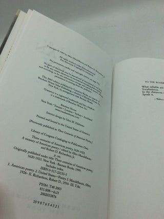 A TREASURY OF AMERICAN POETRY