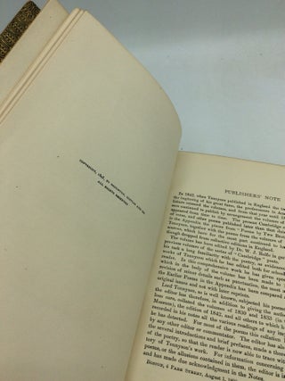 THE POETIC AND DRAMATIC WORKS OF ALFRED LORD TENNYSON