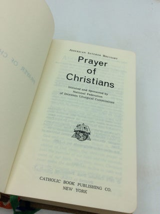 PRAYER OF CHRISTIANS Initiated and Sponsored by National Federation of Diocesan Liturgical Commissions