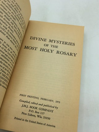 DIVINE MYSTERIES OF THE MOST HOLY ROSARY