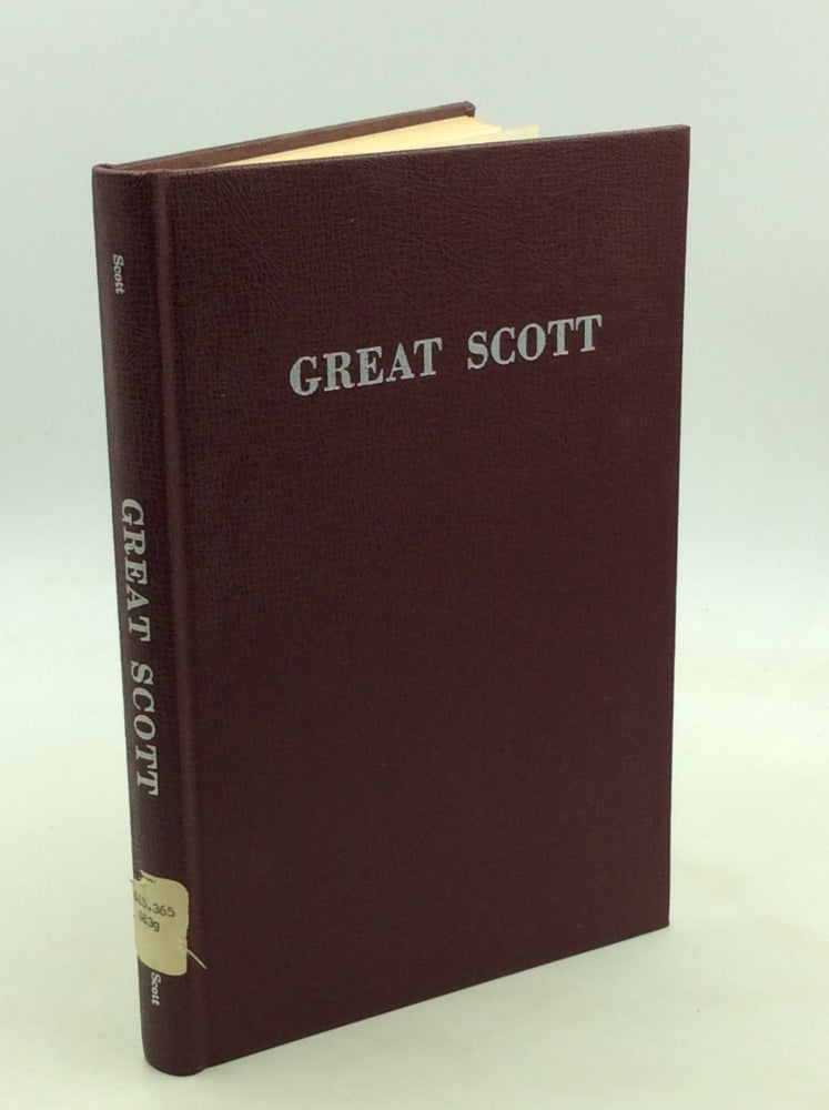 Item #27741 GREAT SCOTT: Ernest Lyman Scott's Work with Insulin in 1911. Aleita Hopping Scott.