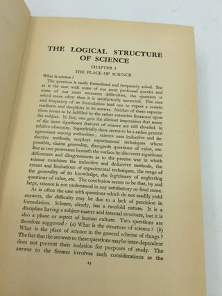 THE LOGICAL STRUCTURE OF SCIENCE