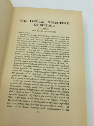 THE LOGICAL STRUCTURE OF SCIENCE