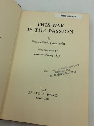 THIS WAR IS THE PASSION