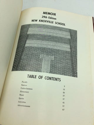 THE 1968 MEMOIR: NEW KNOXVILLE SCHOOL YEARBOOK
