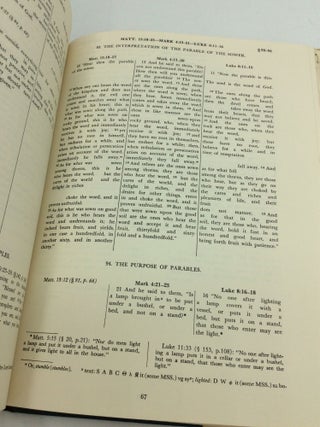 GOSPEL PARALLELS: A Synopsis of the First Three Gospels