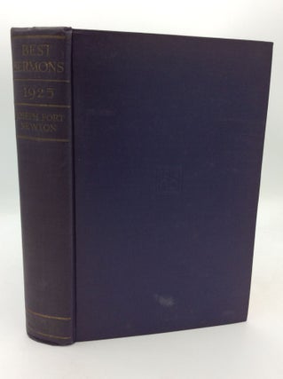 Item #300403 BEST SERMONS 1925. ed Joseph Fort Newton