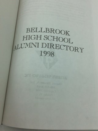 BELLBROOK HIGH SCHOOL ALUMNI DIRECTORY 1998