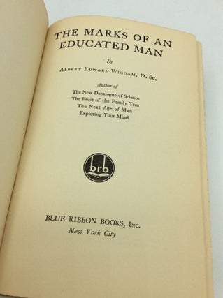 THE MARKS OF AN EDUCATED MAN
