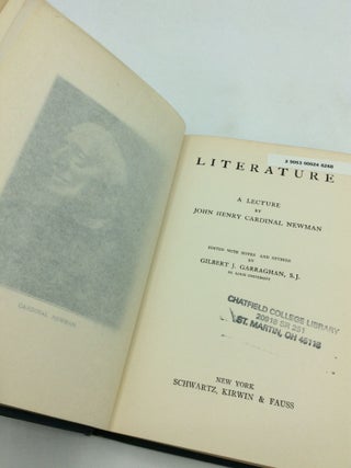 LITERATURE: A Lecture by John Henry Cardinal Newman