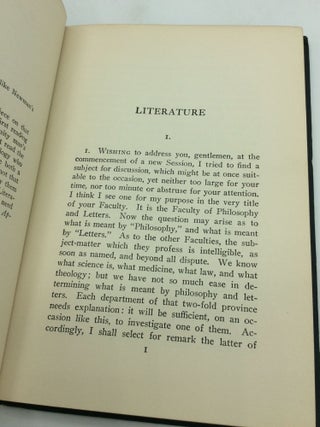 LITERATURE: A Lecture by John Henry Cardinal Newman