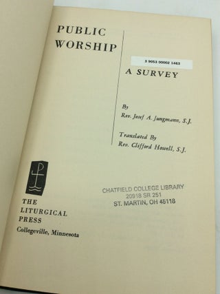 PUBLIC WORSHIP: A Survey