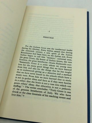 THE PHILOSOHY OF BENEDETTO CROCE: An Introduction