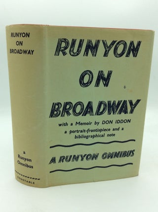 Item #312753 RUNYON ON BROADWAY. Damon Runyon