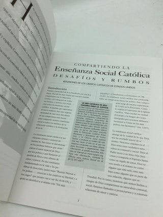 COMPARTIENDO LA ENSENANZA SOCIAL CATOLICA DESAFIOS Y RUMBOS: Reflexiones de los Obispos Catolicos de Estados Unidos; Tambien Incluye el Informe Resumido del Grupo de Trabajo sobre la Ensenanza Social Catolica y la Educacion Catolica