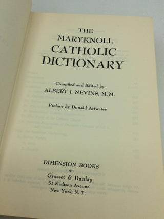 THE MARYKNOLL CATHOLIC DICTIONARY