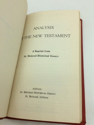 ANALYSIS OF THE NEW TESTAMENT