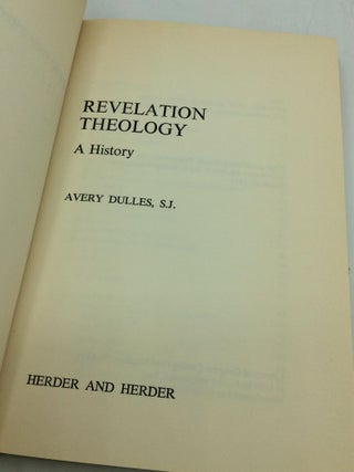 REVELATION THEOLOGY: A History