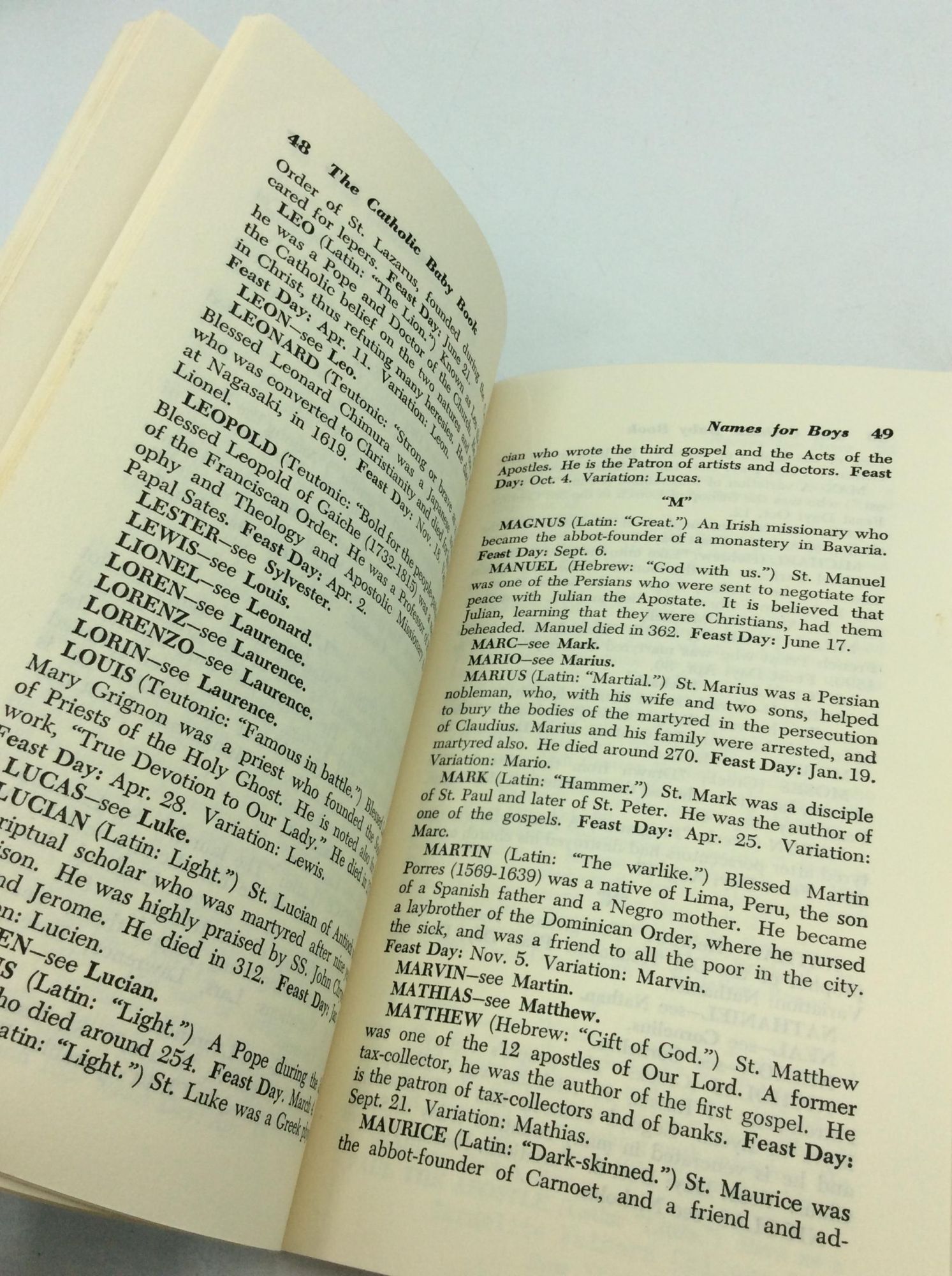 THE CATHOLIC BABY BOOK | John, Ellen Springer | Deus Books edition