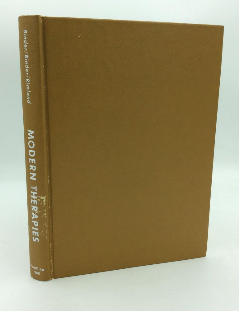 MODERN THERAPIES | Arnold Binder Virginia Binder, eds Bernard Rimland ...