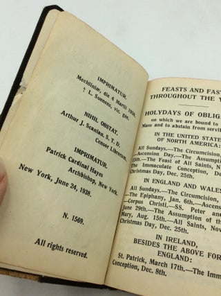 THE KEY OF HEAVEN: A Manual of Select Prayers for the Use of the Faithful Compiled from Approved Sources in Accordance with Recent Pontifical Decrees.