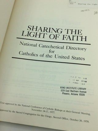 SHARING THE LIGHT OF FAITH: National Catechetical Directory for Catholics of the United States