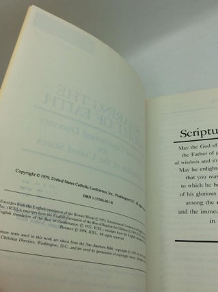 SHARING THE LIGHT OF FAITH: National Catechetical Directory for Catholics of the United States