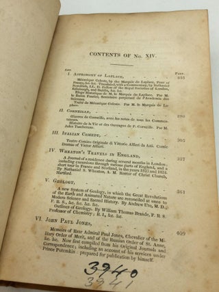 THE AMERICAN QUARTERLY REVIEW, Volume VII (March & June 1830)