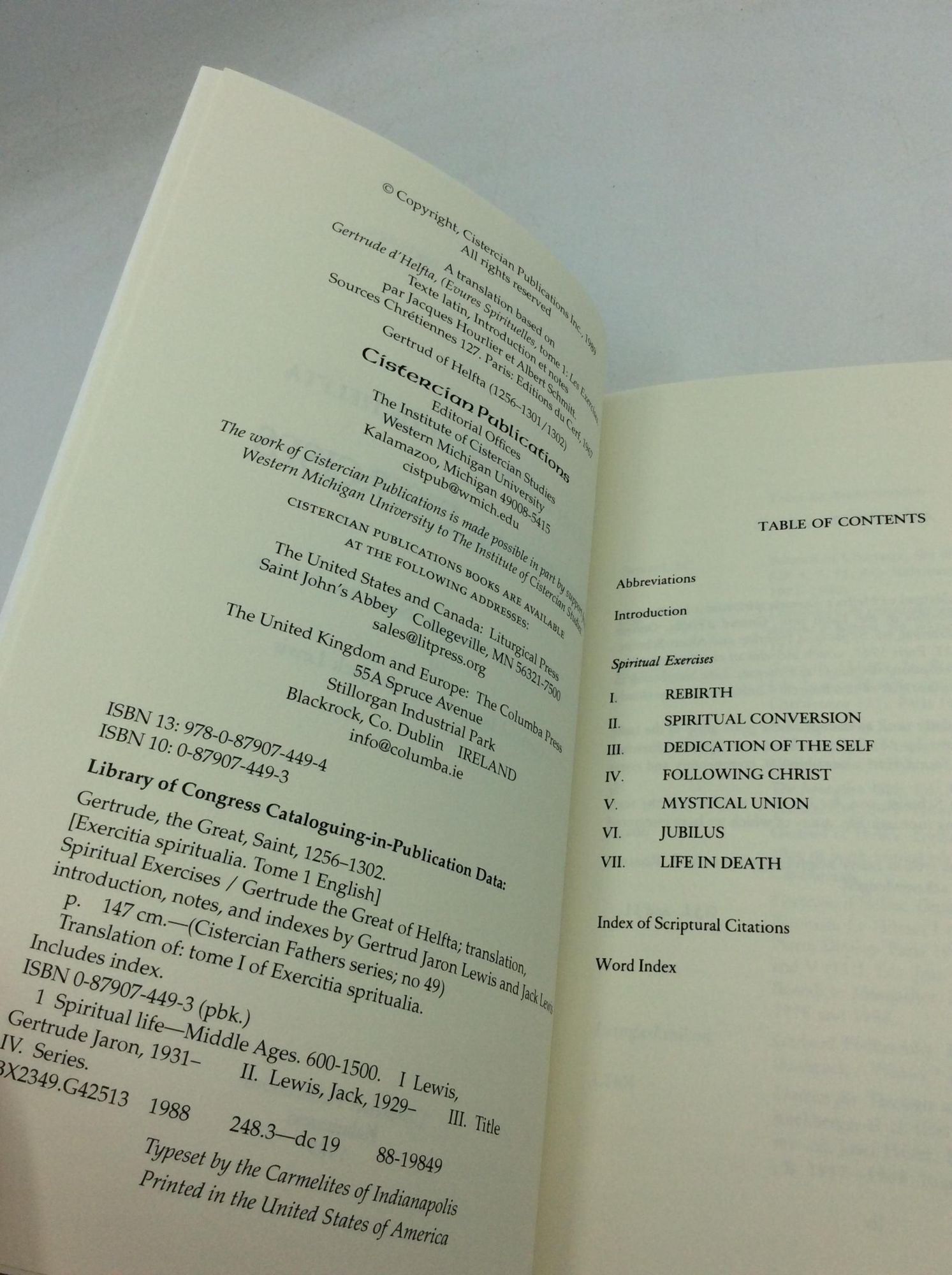 SPIRITUAL EXERCISES | Gertrud the Great of Helfta, Gertrud Jaron Lewis