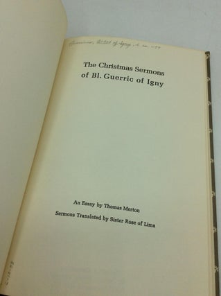 THE CHRISTMAS SERMONS OF BL. GUERRIC OF IGNY