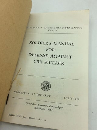 SOLDIER'S MANUAL FOR DEFENSE AGAINST CBR ATTACK