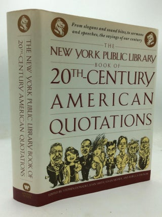 Item #318449 THE NEW YORK PUBLIC LIBRARY BOOK OF TWENTIETH-CENTURY AMERICAN QUOTATIONS. Joan...
