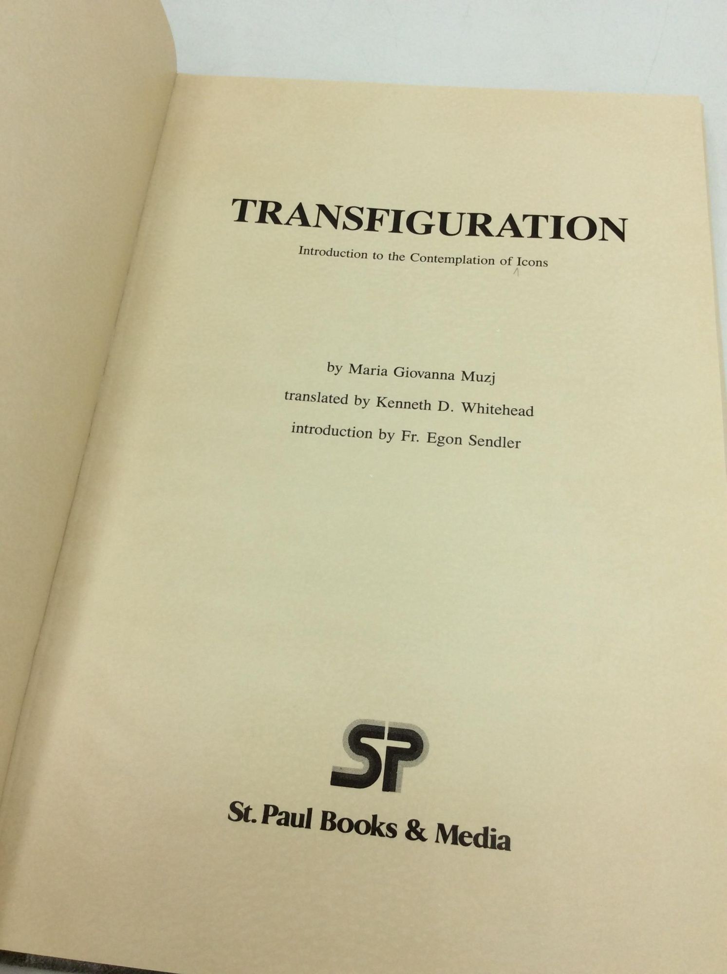 TRANSFIGURATION: Introduction to the Contemplation of Icons | Maria ...