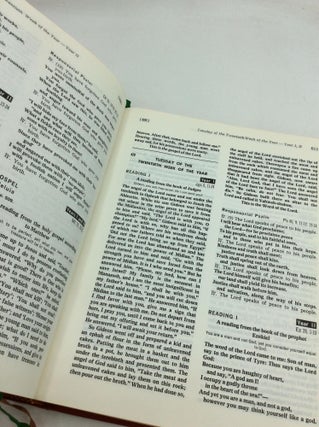 LECTIONARY FOR MASS: English Translation Approved by the National Conference of Catholic Bishops and Confirmed by the Apostolic See