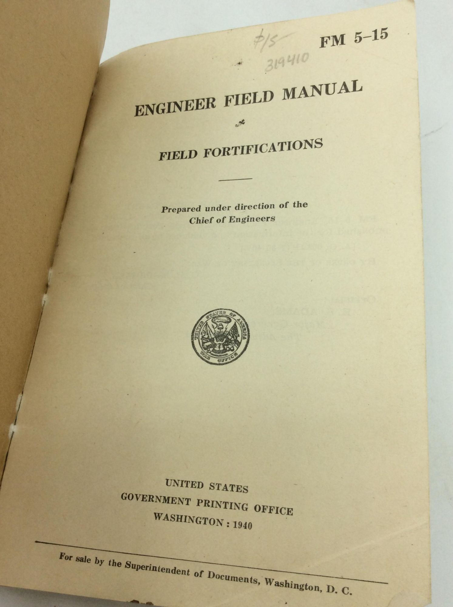 ENGINEER FIELD MANUAL: FIELD FORTIFICATIONS | US Army