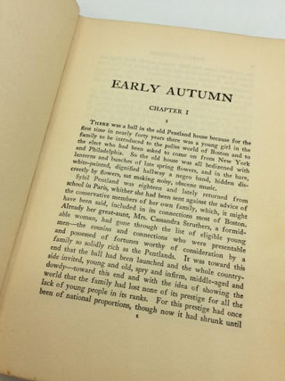 EARLY AUTUMN: A Story of a Lady